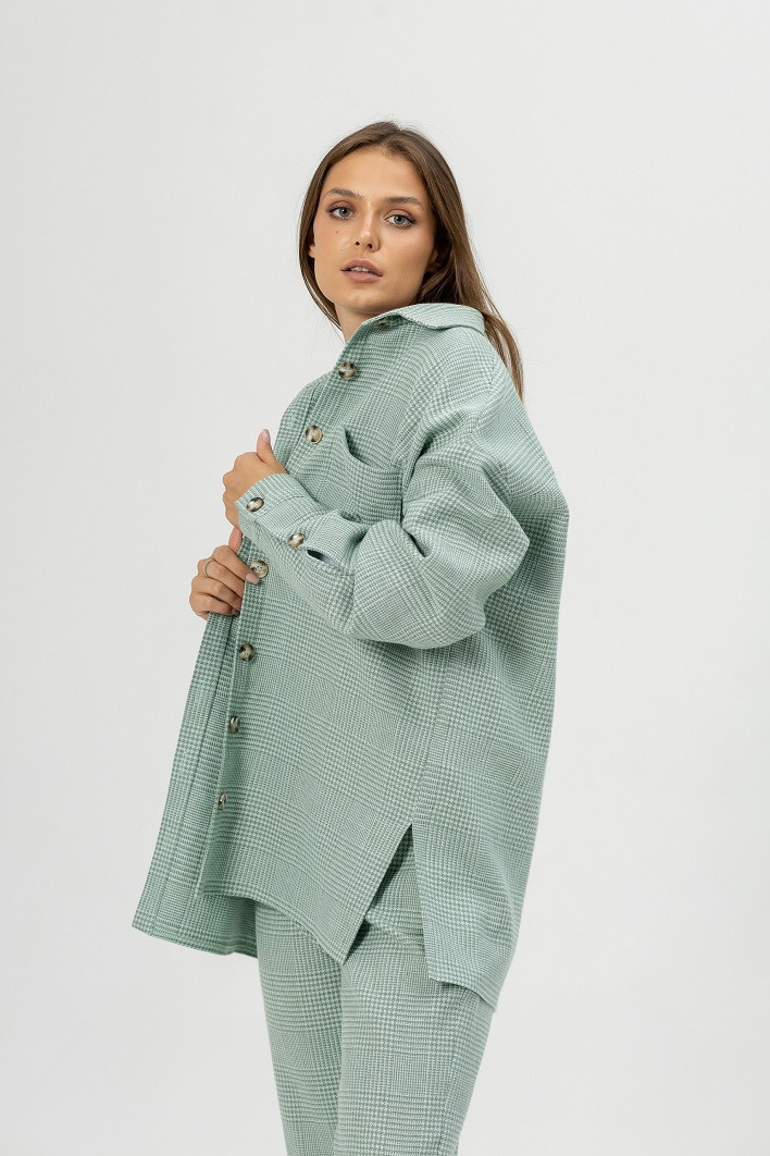 Рубашка ATELERO 1091 бирюзовый - фото 3